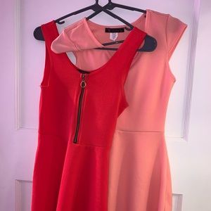 Hot Pink Professional Dress & Pale Pink Dress